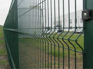 Green Weld Mesh Fence