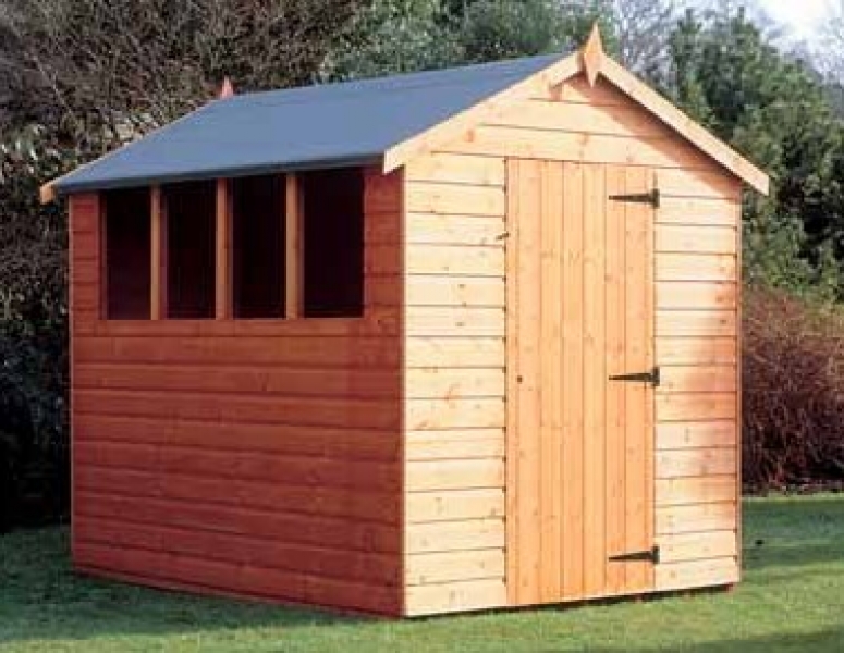 Super Apex Shiplap Wooden Shed - Oakdale Fencing