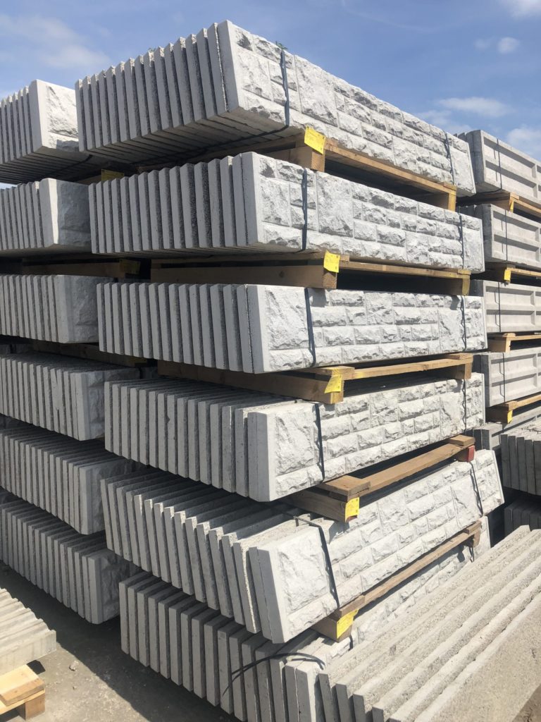 6ft Long Rock Faced Gravel Board Oakdale Fencing