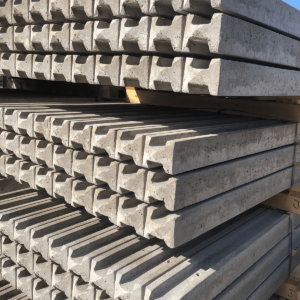 slotted concrete fence posts