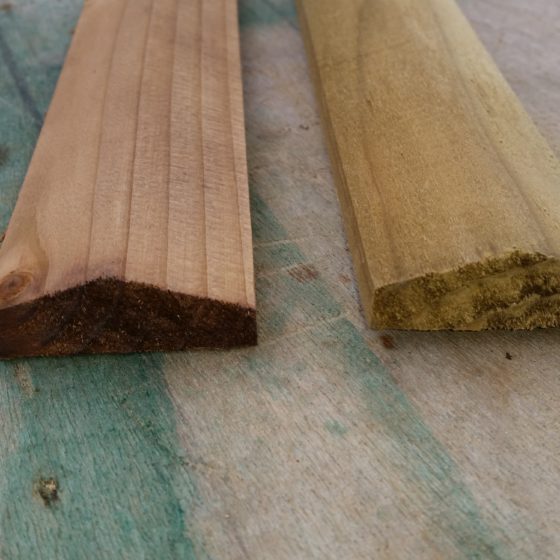 Notched Arris Rail Posts Oakdale Fencing