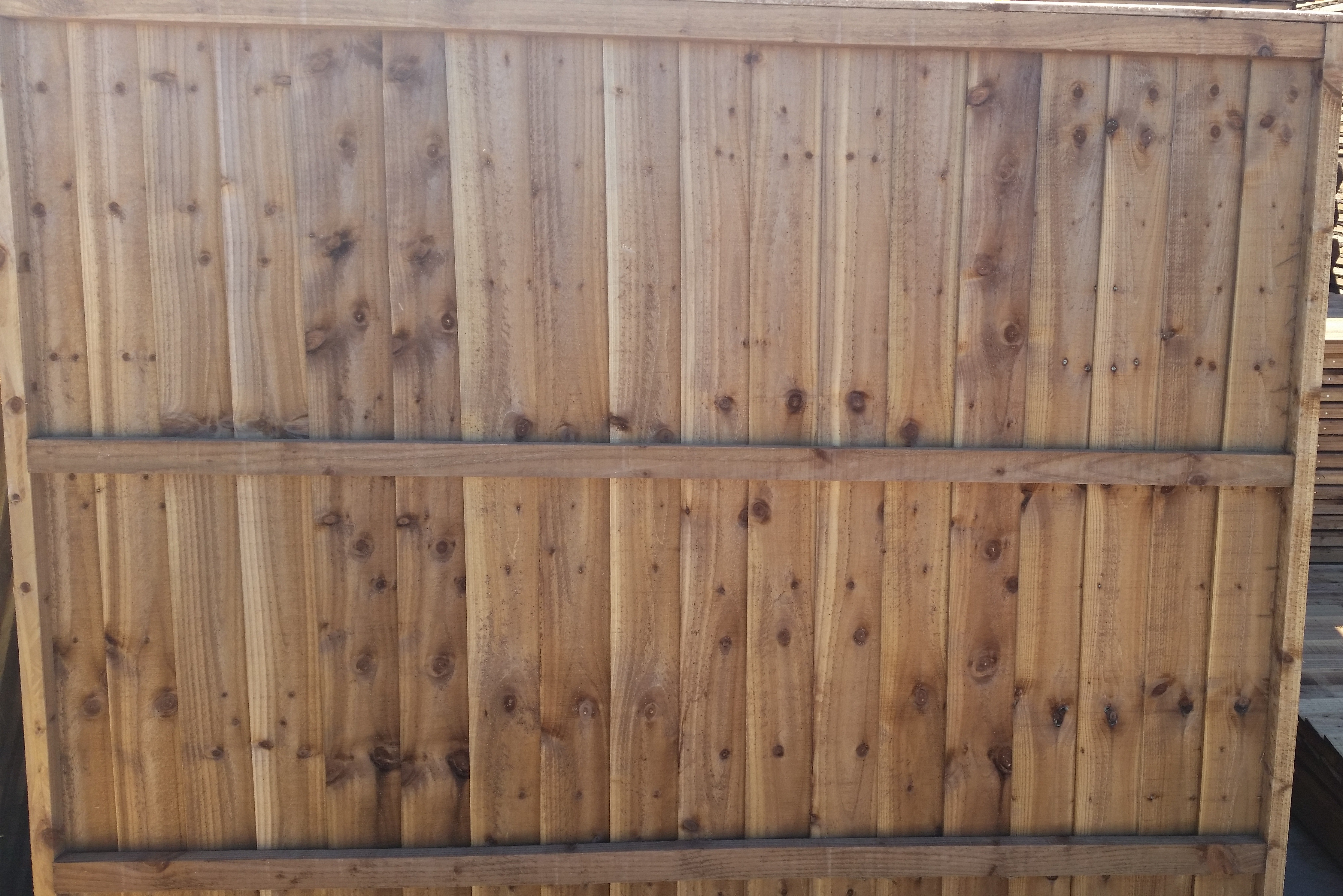 Full Framed Feather Edge Fence Panel Tanalised Brown Oakdale Fencing
