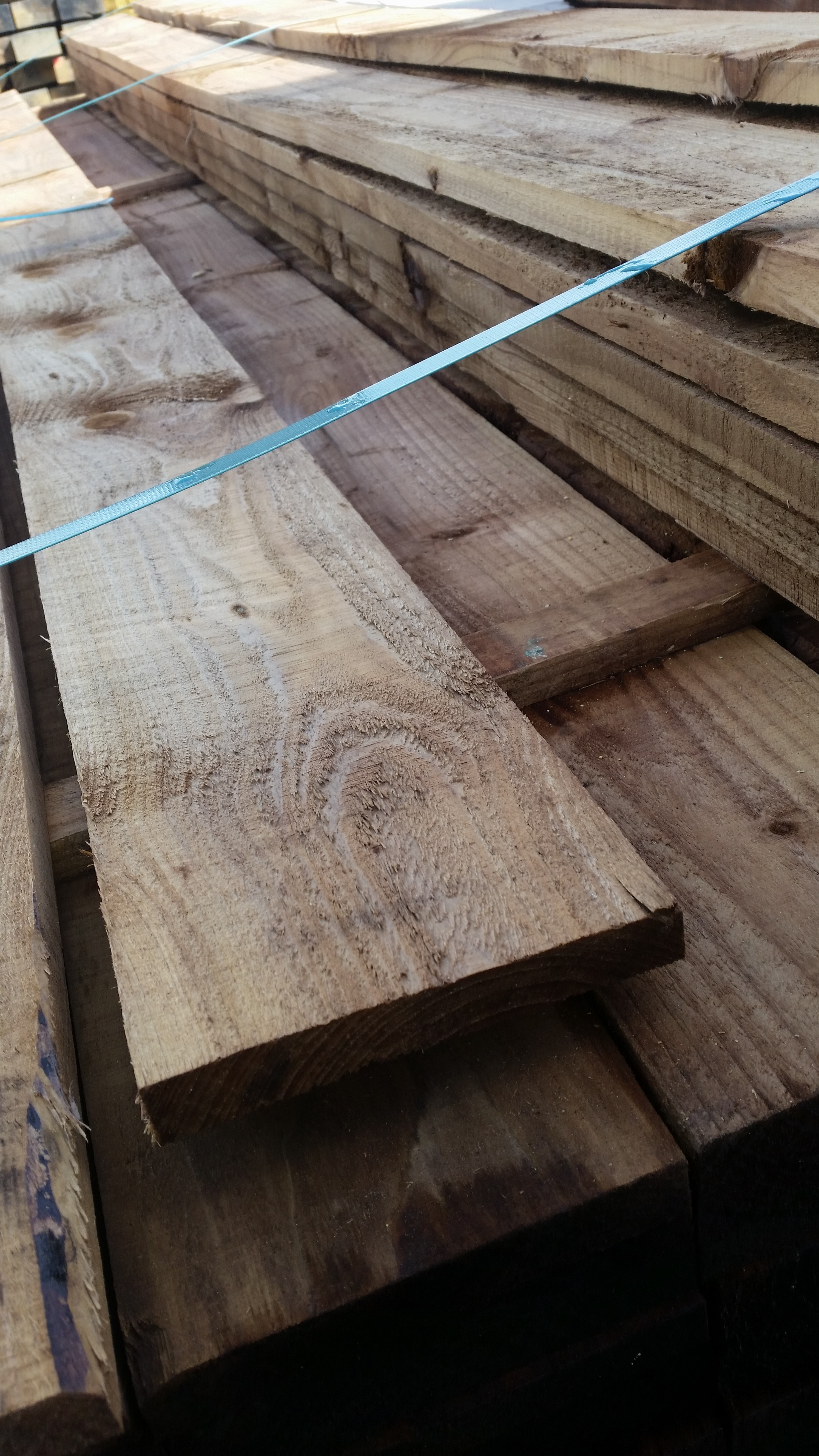 150mm(6 inch) x 22mm(1 inch) Tanalised Brown Timber Board Oakdale Fencing