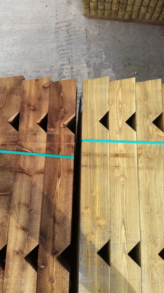 Notched Arris Rail Posts Oakdale Fencing