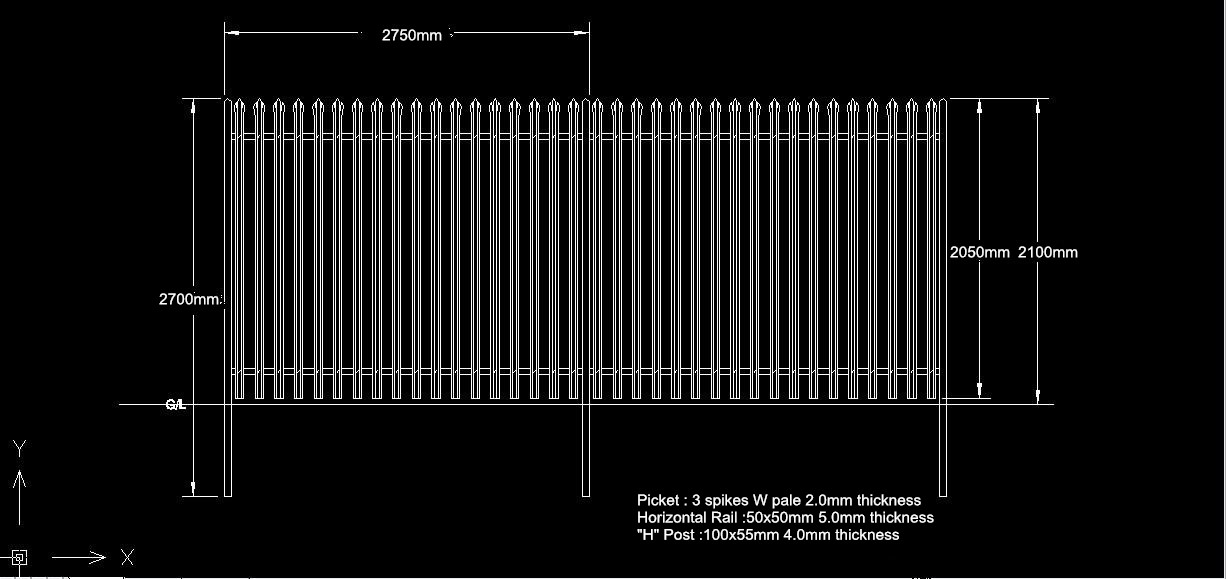 2.1m High Steel Palisade Security Fencing Oakdale Fencing