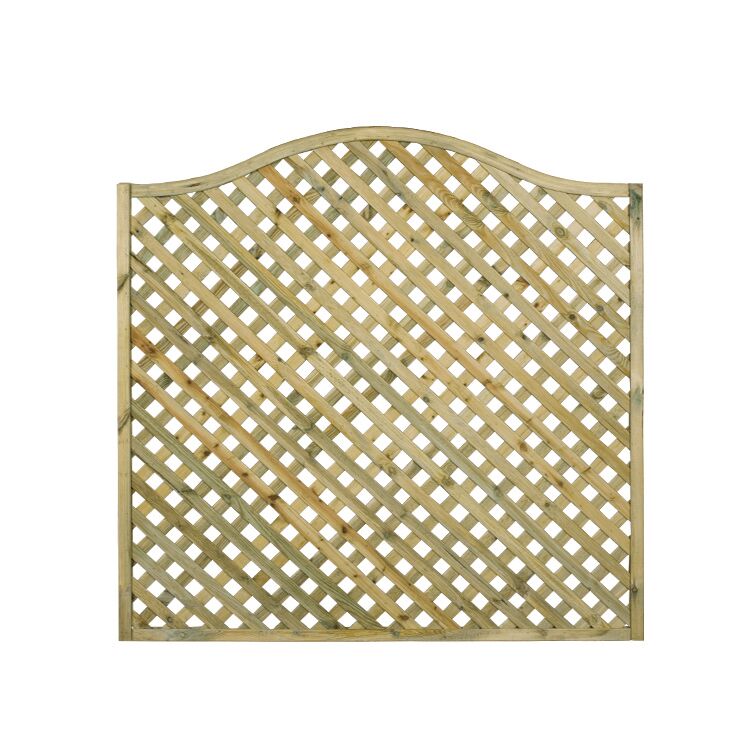 Concave Diamond Trellis Panel Oakdale Fencing