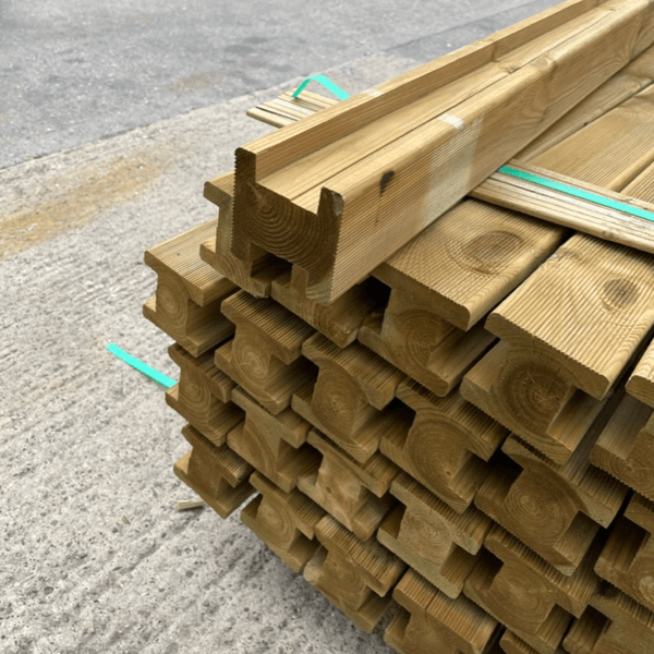 wooden timber fence posts