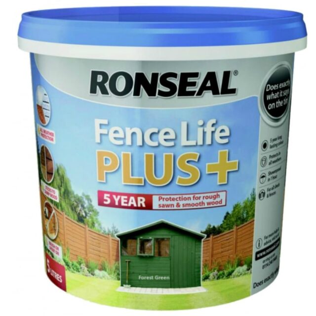 RONSEAL PLUS Dark oak fence life 5ltr Oakdale Fencing