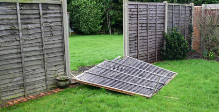 fence wind damage