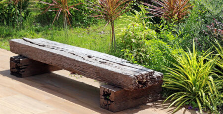 timber sleeper bench